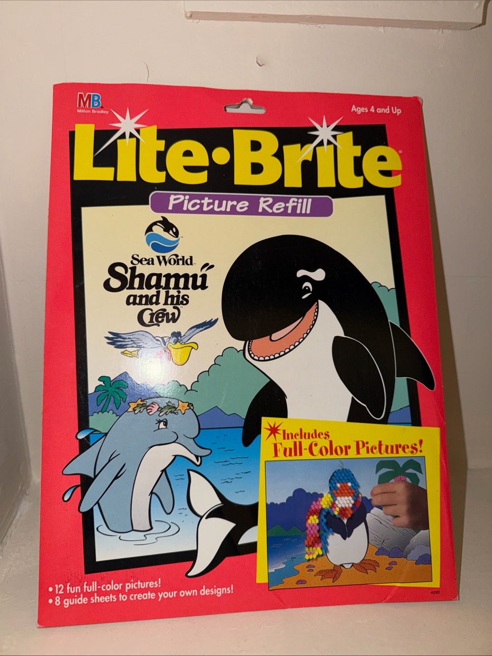 Lite Brite Picture Refill Shamu His Crew 1995 New In Pack Complete Sea World Vtg